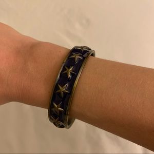 SHANGHAI TANG navy & gold star bangle